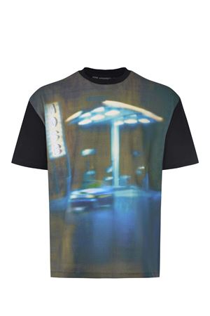 ◆ANDERSSON BELL◆ gas station logo t-shirt atb1289m(BLACK) Andersson Bell T-shirt - ANDERSSON BELL - Tufano Moda